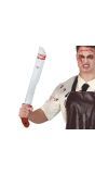 Machete met zaag 60 cm halloween