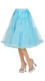 Midi tule azuurblauw petticoat