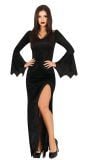 Morticia Addams jurk halloween dames