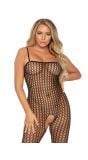 Naadloze Zwarte Gehaakte Bodystocking dames