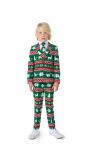 Opposuits Boys' Pak Festivity Kerst Groen