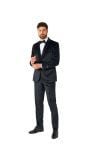 Opposuits Men's Tuxedo Midnight Black Velvet Zwart