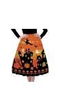 Oranje halloween rok dames