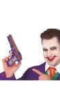 Paars The Joker pistool 30 cm halloween