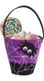 Paarse spin snoepemmer 25 cm halloween