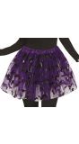 Paarse tutu vleermuis dames 40 cm halloween