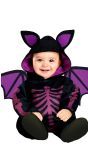 Paarse vleermuis kostuum halloween baby