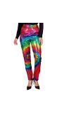 Pailletten broek tie dye vrouwen