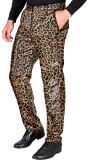 Panterprint pailletten broek