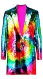 Party jas tie dye pailletten mannen