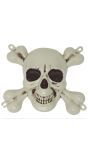 Piraten schedel met botten 25 x 30 cm halloween