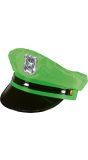 Politie pet neon groen