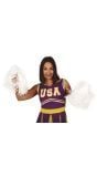 Pom pom cheerleader wit