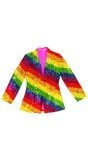 Pride regenboog pailletten colbert vrouwen