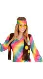 Retro hippie bril geel