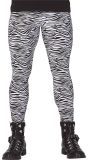 Retro Zebra Print Broek in 90's Stijl