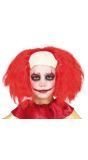 Rode kale clown pruik kind halloween