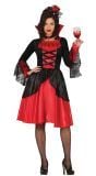 Rode vampieren jurk halloween dames