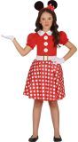 Rood Witte Minnie Mouse Jurkje