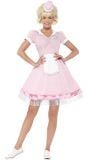 Roze 50s diner girl outfit