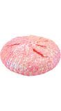 Roze pailletten baret