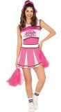 Roze Witte Cheerleader jurk dames