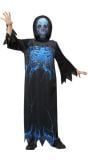 Skalet Reaper Kostuum Kinderen Zwart En Blauw