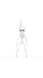 Skelet alien 40 cm halloween