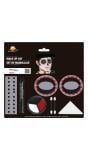 Skeleton dia de muertos make up set