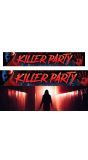 Spandoek 'Killer Party' 290 x 50 cm halloween