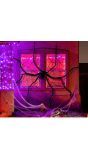 Spinnenweb met enorme nepspin 200 cm halloween