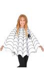 Spinnenweb poncho meisjes