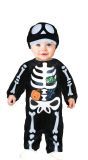 Spinnenweb skelet kostuum halloween baby