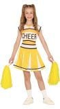 Stralend Geel Cheerleader Outfit Kinderen