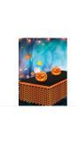 Tafelrok metallic pompoen 400 x 70 cm halloween