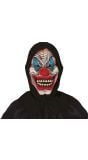 Terror clown masker met kap