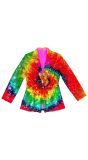 Tie dye pailletten colbert vrouwen