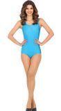 Turquoise Mouwloos Maillot Dames