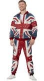 Union Jack Leisure Suit Mannen Rood en Blauw