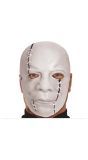 Wit gezicht met littekens masker halloween