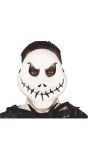 Witte geest grijnzend masker halloween