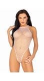 Witte visnetbodysuit dames