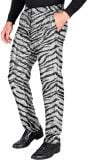 Zebraprint pailletten broek