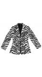 Zebraprint pailletten colbert vrouwen