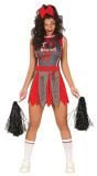 Zombie cheerleader jurk halloween dames