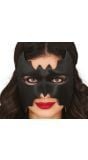 Zwart vleermuis batman masker