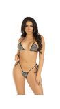 Zwarte bikiniset met diamanten dames