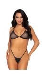 Zwarte lingerieset met G-string dames