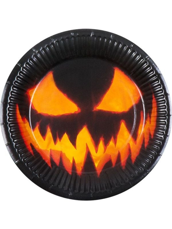 10 Papieren Creepy Pumpkin Bordjes halloween