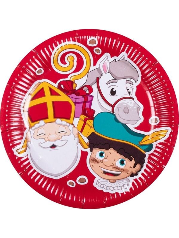 10 Papieren Sinterklaas Bordjes